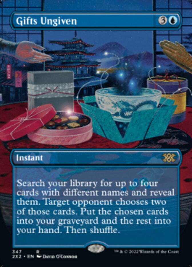 Gifts Ungiven (Borderless Alternate Art) [Double Masters 2022] | Webway Games