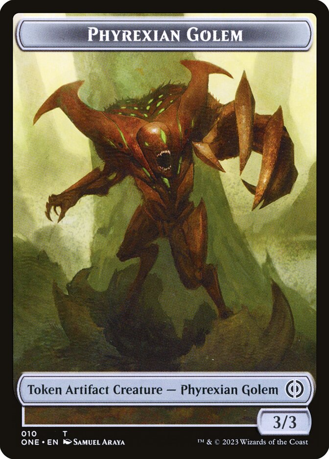 Phyrexian Goblin // Phyrexian Golem Double-Sided Token [Phyrexia: All Will Be One Tokens] | Webway Games