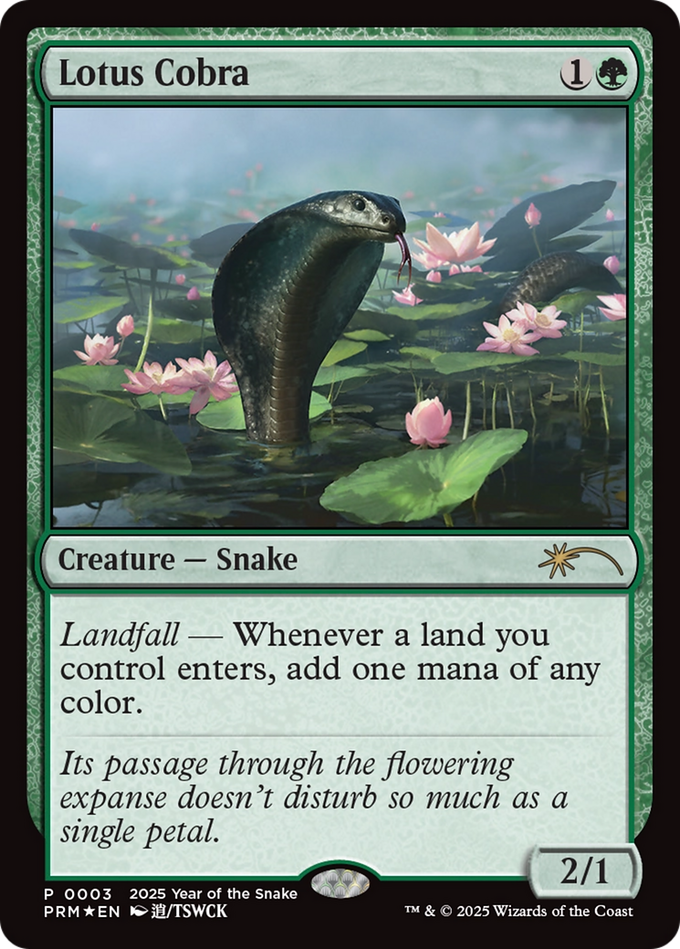Lotus Cobra (Year of the Snake 2025) [Standard Showdown Promos] | Webway Games