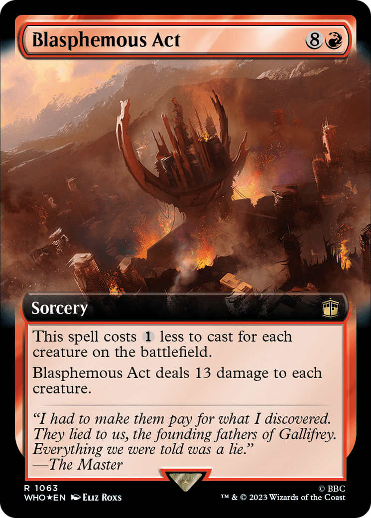 Blasphemous Act (Extended Art) (Surge Foil) [Doctor Who] | Webway Games