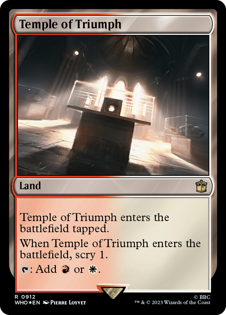 Temple of Triumph (Surge Foil) [Doctor Who] | Webway Games