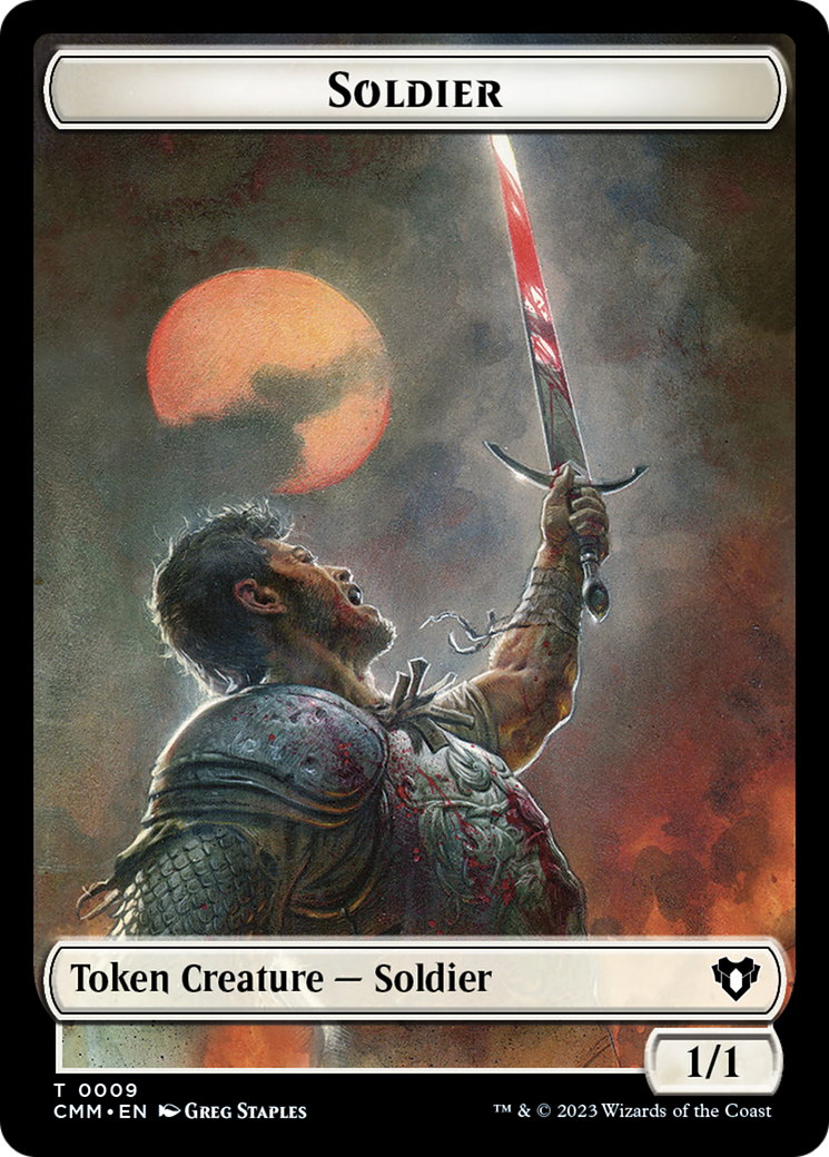 Soldier Token [Commander Masters Tokens] | Webway Games