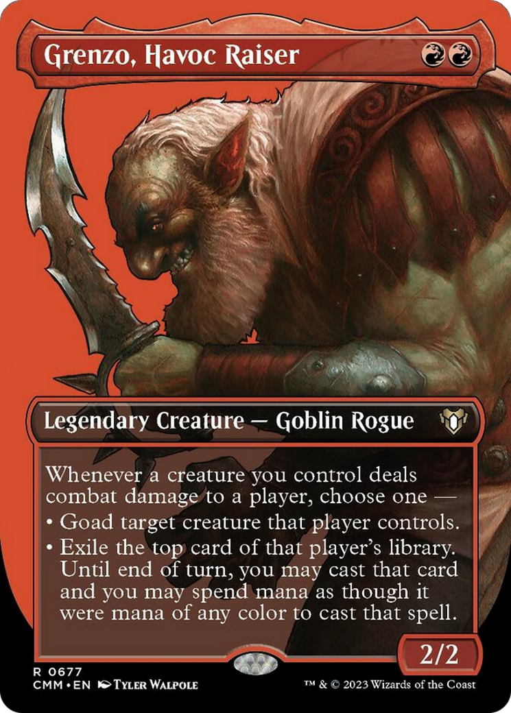 Grenzo, Havoc Raiser (Borderless Profile) [Commander Masters] | Webway Games