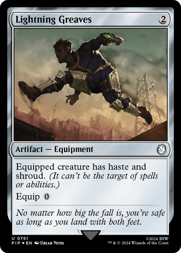 Lightning Greaves (Surge Foil) [Fallout] | Webway Games