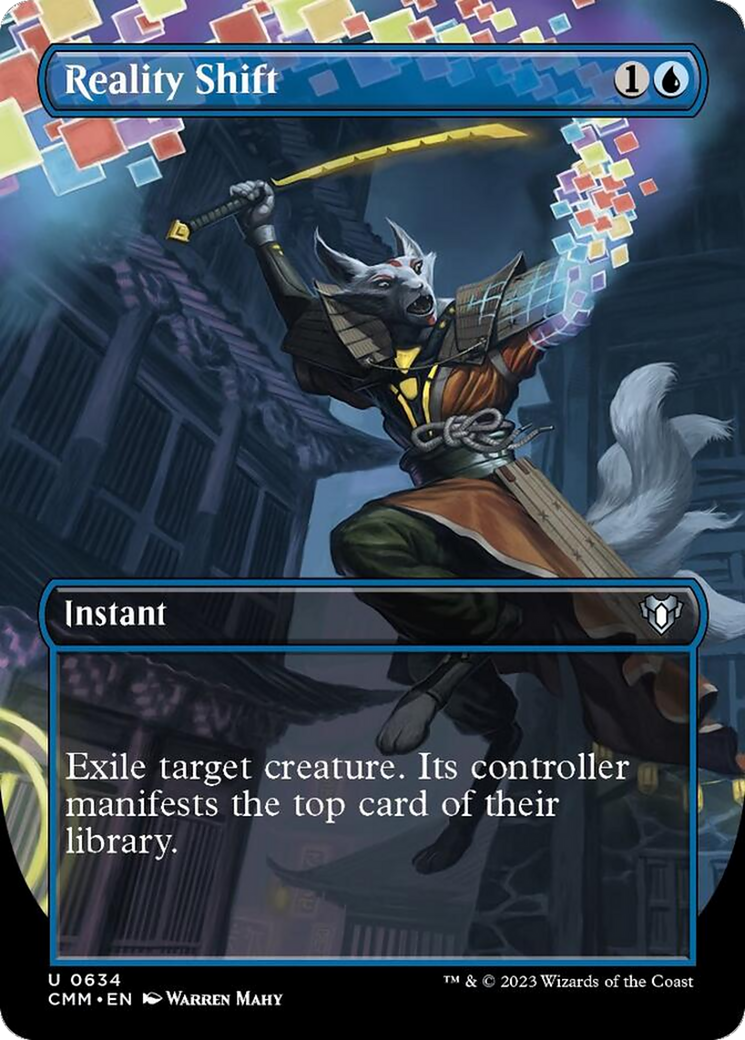 Reality Shift (Borderless Alternate Art) [Commander Masters] | Webway Games