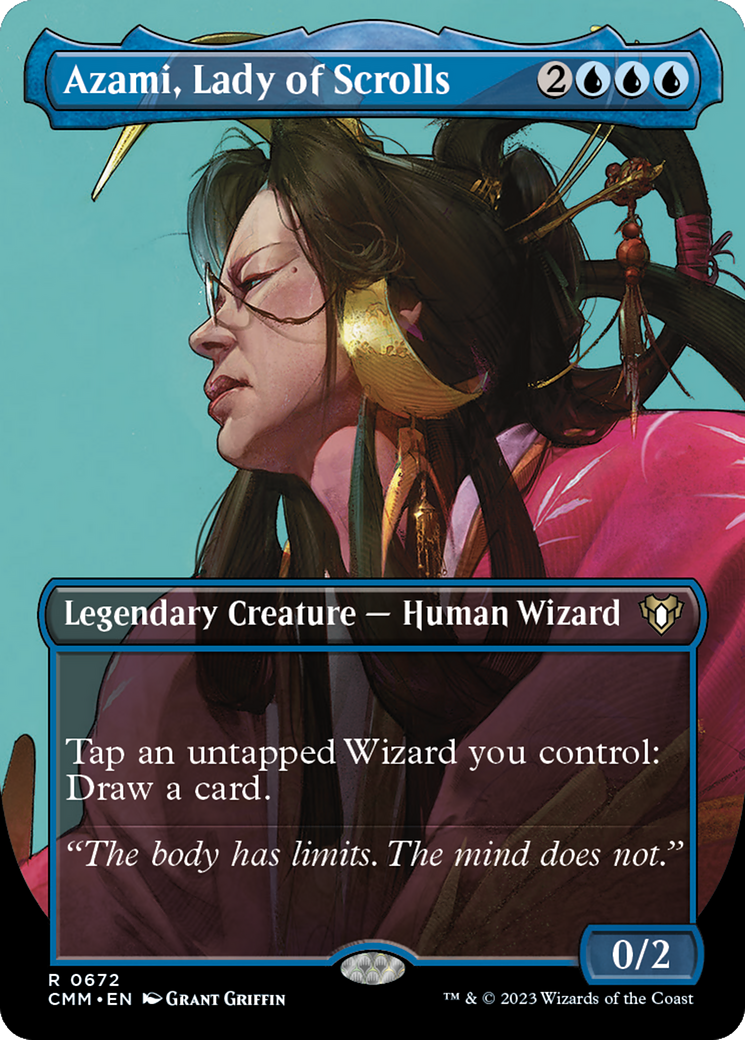 Azami, Lady of Scrolls (Borderless Profile) [Commander Masters] | Webway Games