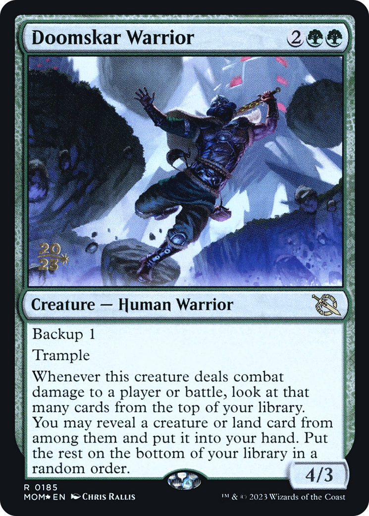 Doomskar Warrior [March of the Machine Prerelease Promos] | Webway Games