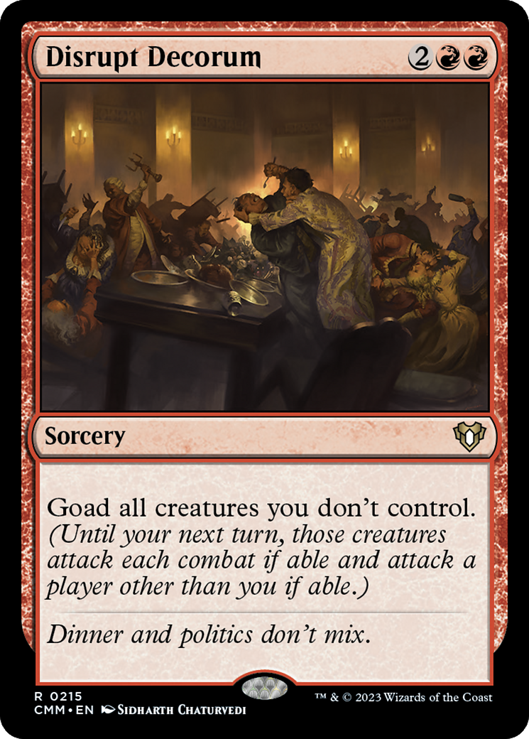 Disrupt Decorum [Commander Masters] | Webway Games