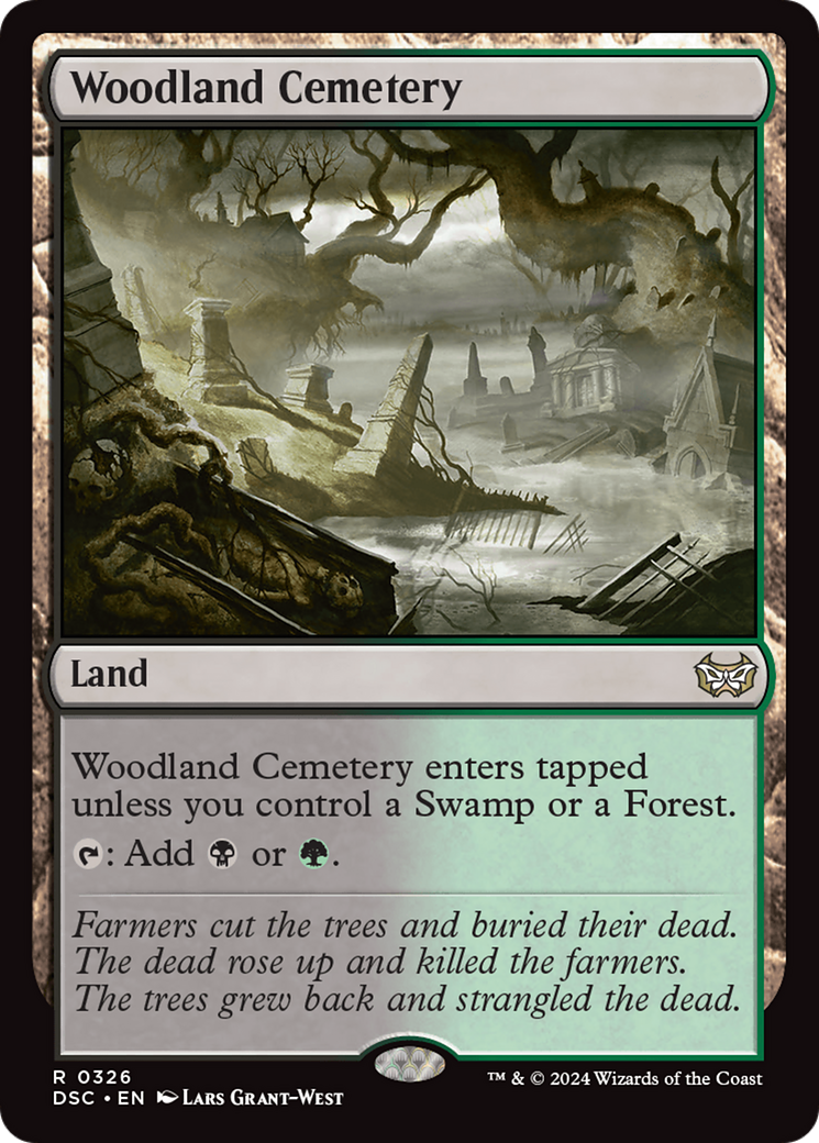 Woodland Cemetery [Duskmourn: House of Horror Commander] | Webway Games