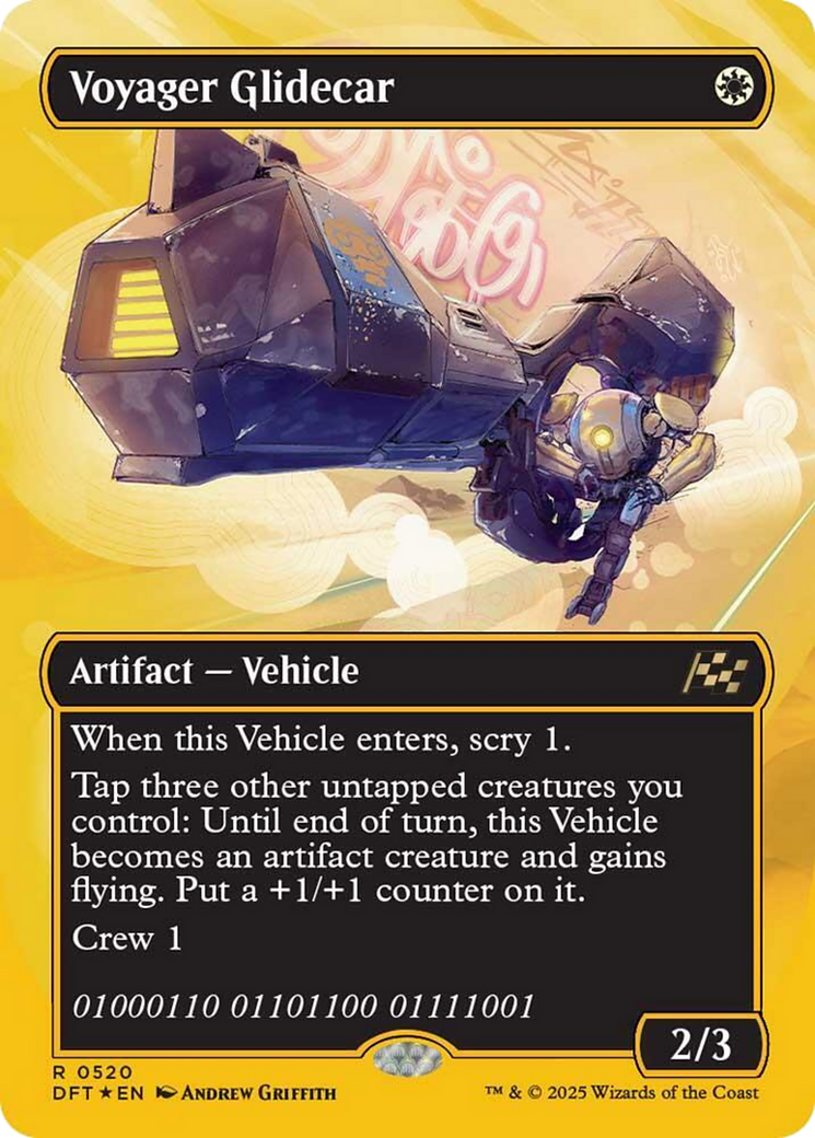 Voyager Glidecar (Borderless) (First-Place Foil) [Aetherdrift] | Webway Games