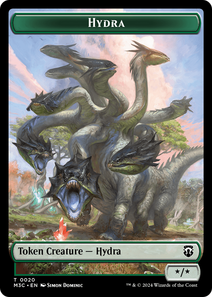 Hydra // Boar Double-Sided Token [Modern Horizons 3 Commander Tokens] | Webway Games