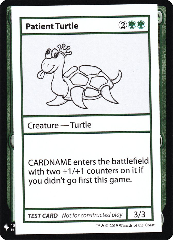 Patient Turtle [Mystery Booster Playtest Cards] | Webway Games