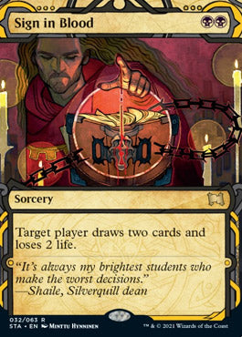 Sign in Blood (Foil Etched) [Strixhaven: Mystical Archive] | Webway Games