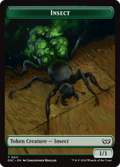Insect (0011) // Ooze (0014) Double-Sided Token [Duskmourn: House of Horror Commander Tokens] | Webway Games