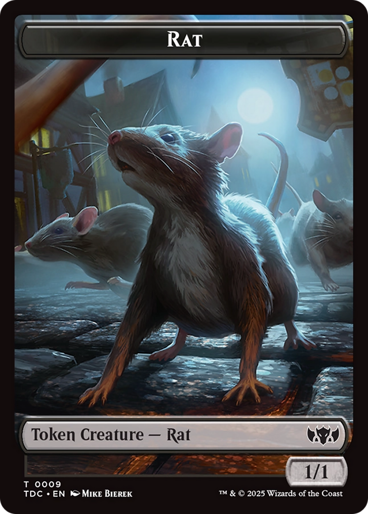 Human // Rat Double-Sided Token [Tarkir: Dragonstorm Commander Tokens] | Webway Games