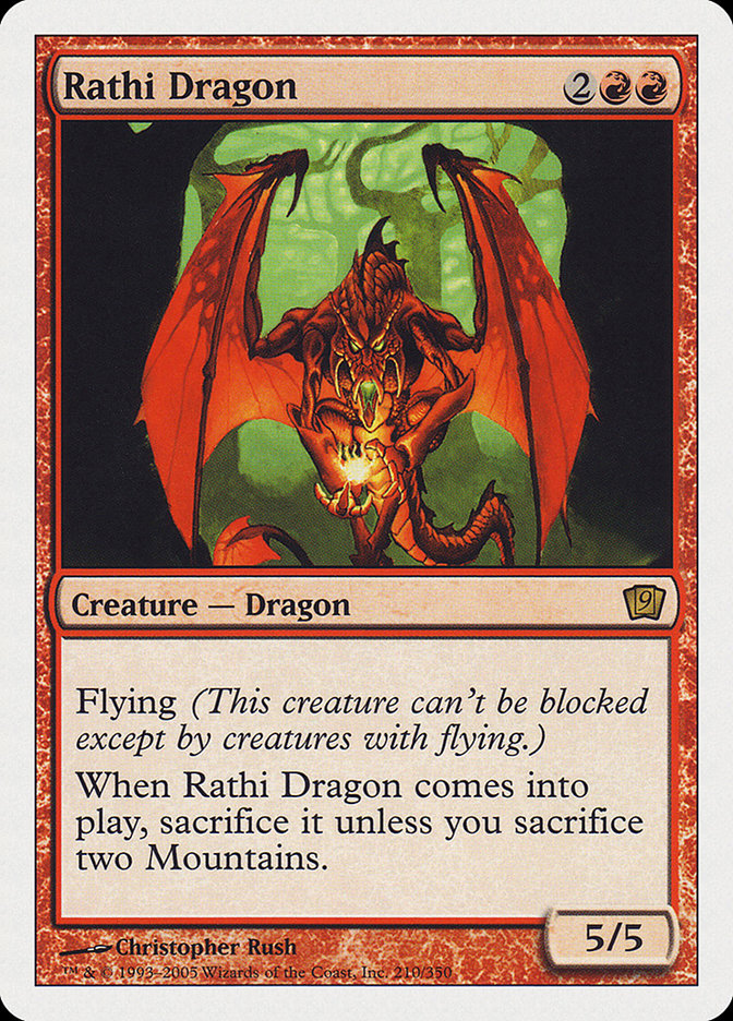 Rathi Dragon (9th Edition) [Oversize Cards] | Webway Games