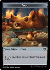 Assassin // Food Double-Sided Token [Outlaws of Thunder Junction Commander Tokens] | Webway Games
