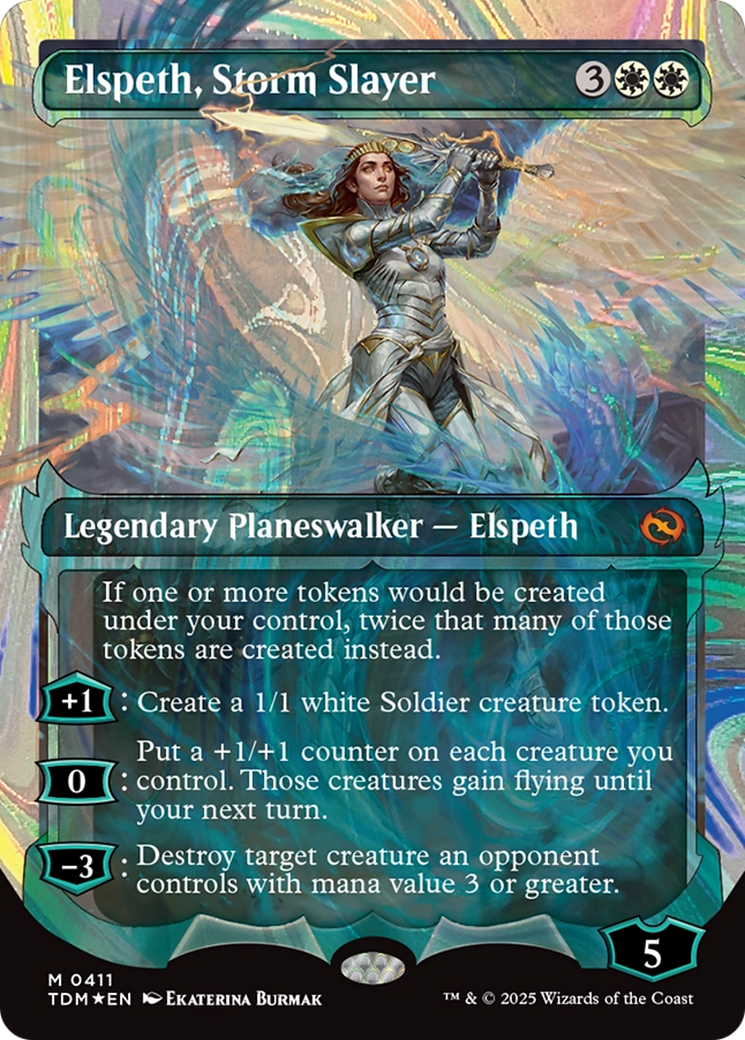 Elspeth, Storm Slayer (Showcase) (Halo Foil) [Tarkir: Dragonstorm] | Webway Games