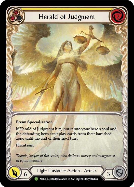 Herald of Judgment [FAB028] (Promo)  Rainbow Foil | Webway Games
