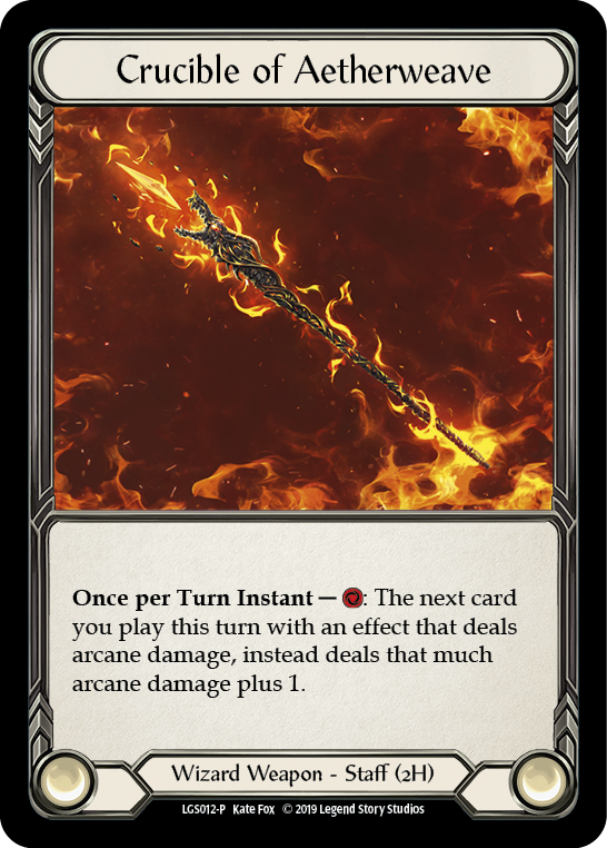 Crucible of Aetherweave [LGS012-P] (Promo)  1st Edition Cold Foil | Webway Games
