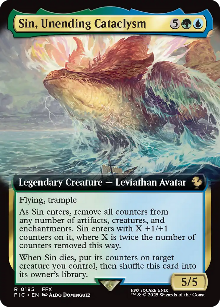Sin, Unending Cataclysm (Extended Art) [FINAL FANTASY Commander] | Webway Games