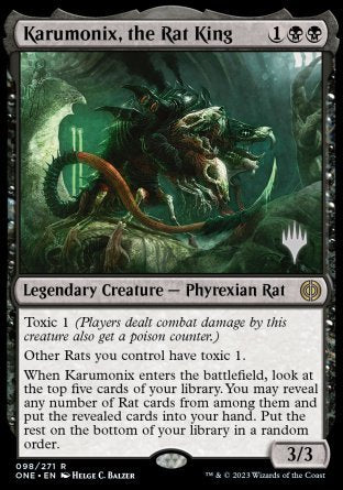 Karumonix, the Rat King (Promo Pack) [Phyrexia: All Will Be One Promos] | Webway Games