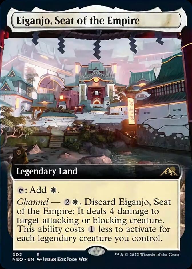 Eiganjo, Seat of the Empire (Extended Art) [Kamigawa: Neon Dynasty] | Webway Games