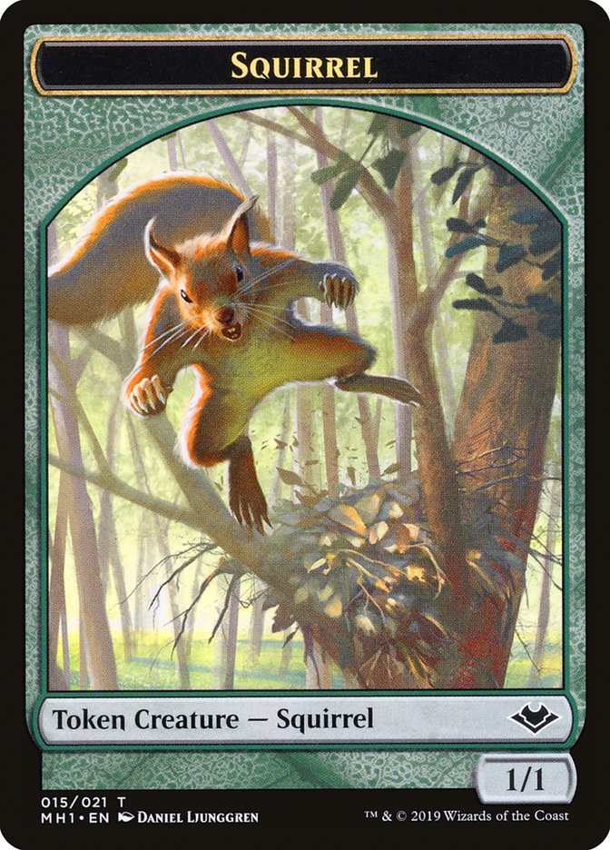 Bird (003) // Squirrel (015) Double-Sided Token [Modern Horizons Tokens] | Webway Games