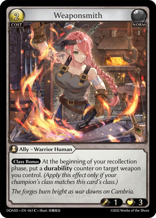 Weaponsmith (063) [Dawn of Ashes: Starter Decks] | Webway Games