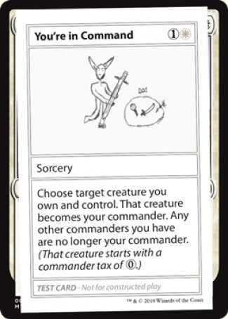 You're in Command (2021 Edition) [Mystery Booster Playtest Cards] | Webway Games