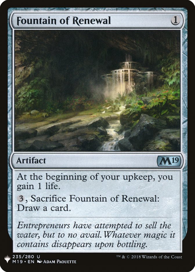 Fountain of Renewal [Mystery Booster] | Webway Games
