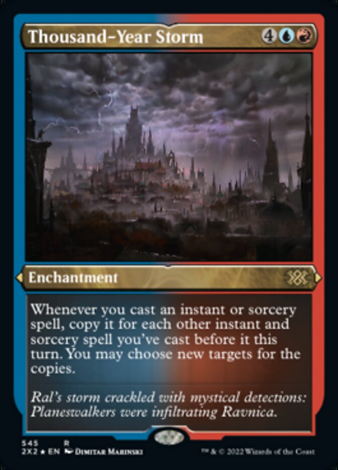 Thousand-Year Storm (Foil Etched) [Double Masters 2022] | Webway Games