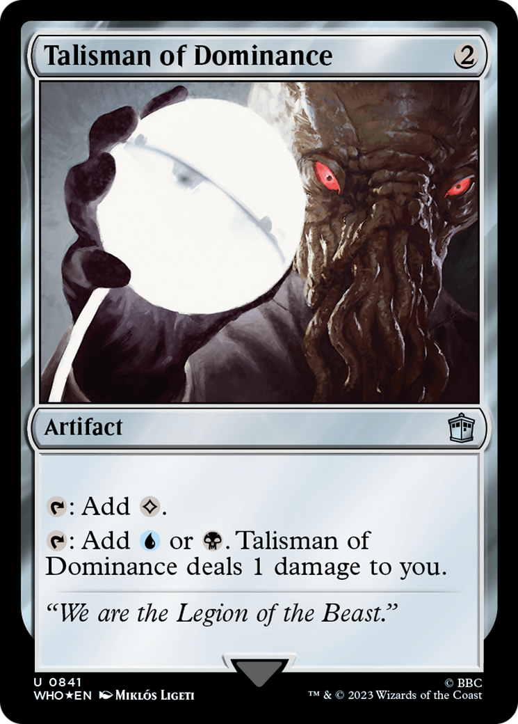 Talisman of Dominance (Surge Foil) [Doctor Who] | Webway Games