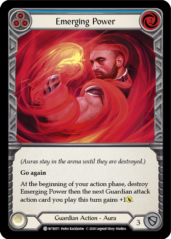 Emerging Power (Blue) [U-WTR071] (Welcome to Rathe Unlimited)  Unlimited Rainbow Foil | Webway Games