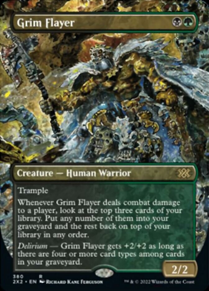 Grim Flayer (Borderless Alternate Art) [Double Masters 2022] | Webway Games