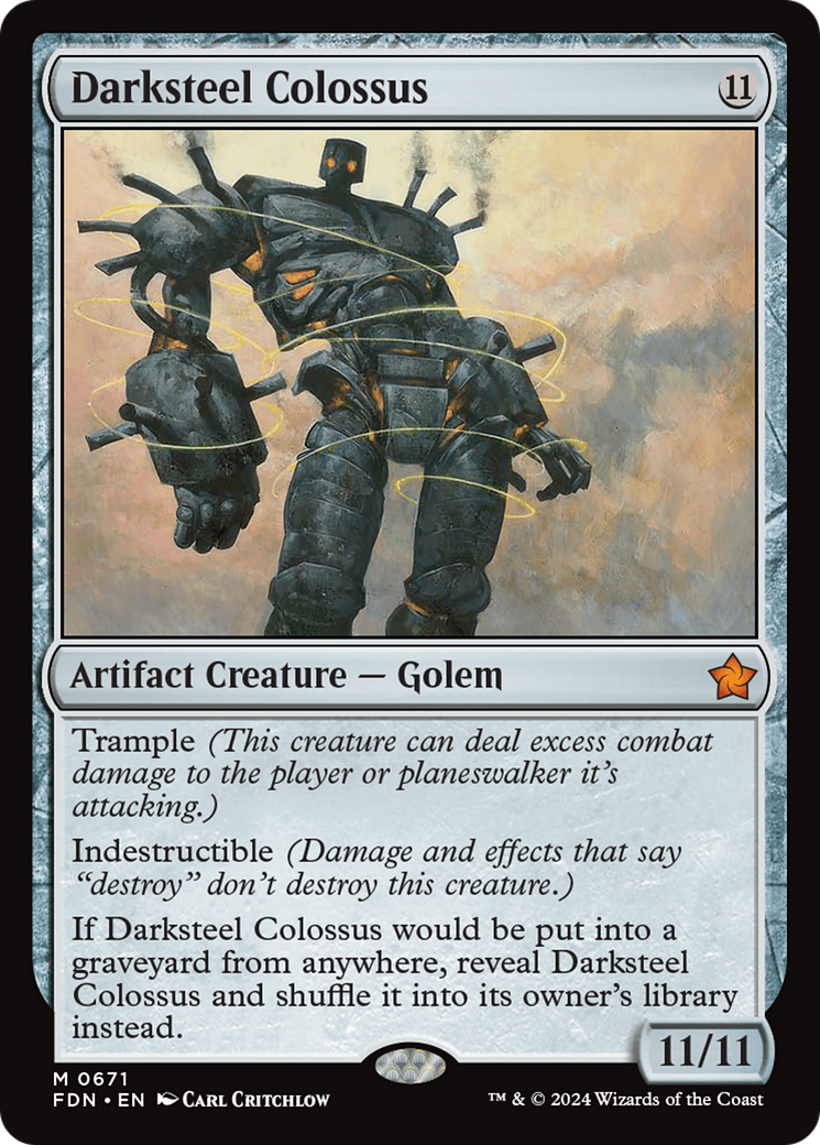 Darksteel Colossus [Foundations] | Webway Games