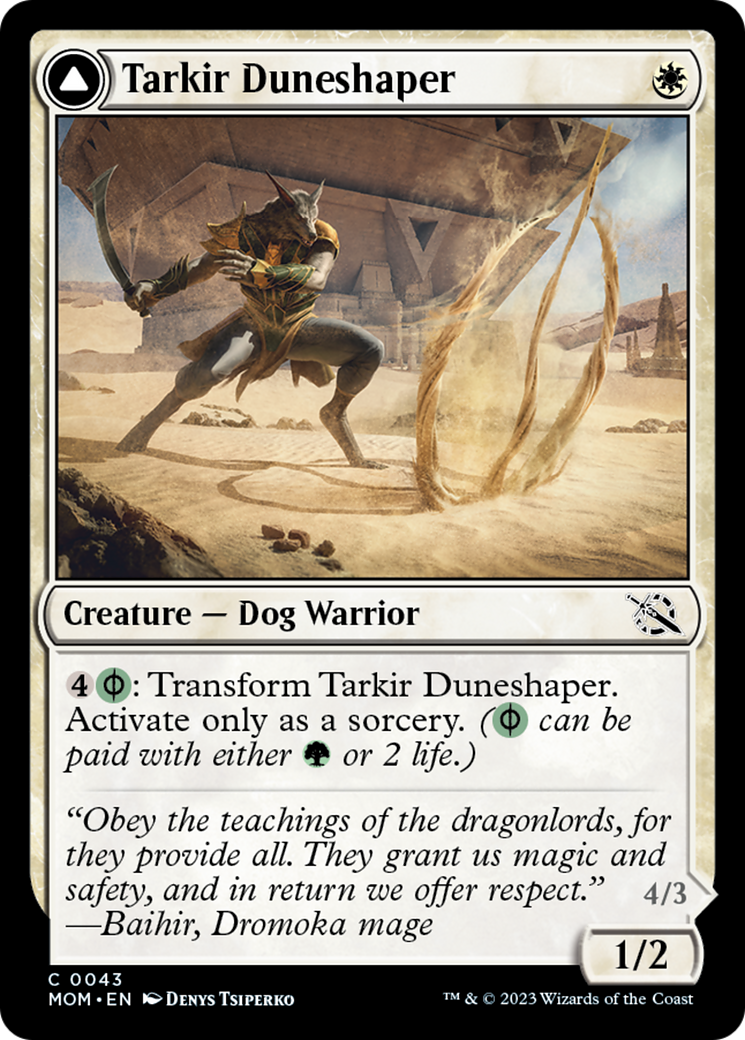 Tarkir Duneshaper // Burnished Dunestomper [March of the Machine] | Webway Games
