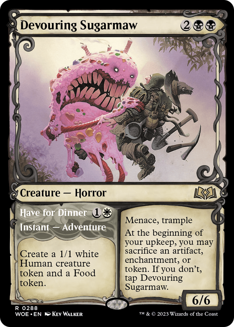 Devouring Sugarmaw // Have For Dinner (Showcase) [Wilds of Eldraine] | Webway Games