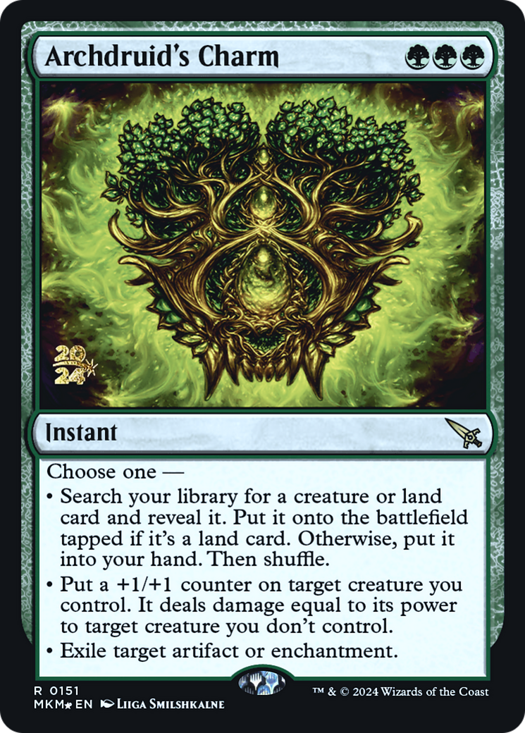 Archdruid's Charm [Murders at Karlov Manor Prerelease Promos] | Webway Games