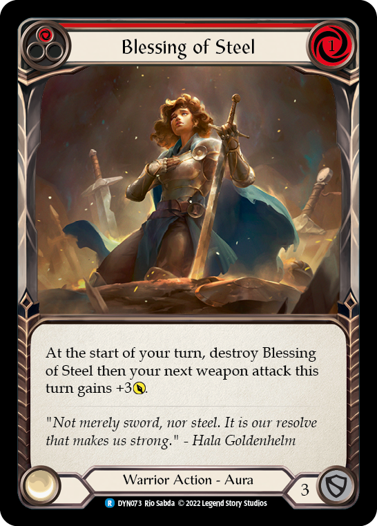 Blessing of Steel (Red) [DYN073] (Dynasty) | Webway Games