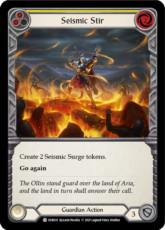 Seismic Stir (Yellow) [EVR031] (Everfest)  1st Edition Rainbow Foil | Webway Games