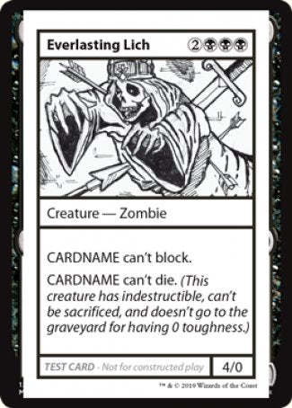 Everlasting Lich (2021 Edition) [Mystery Booster Playtest Cards] | Webway Games