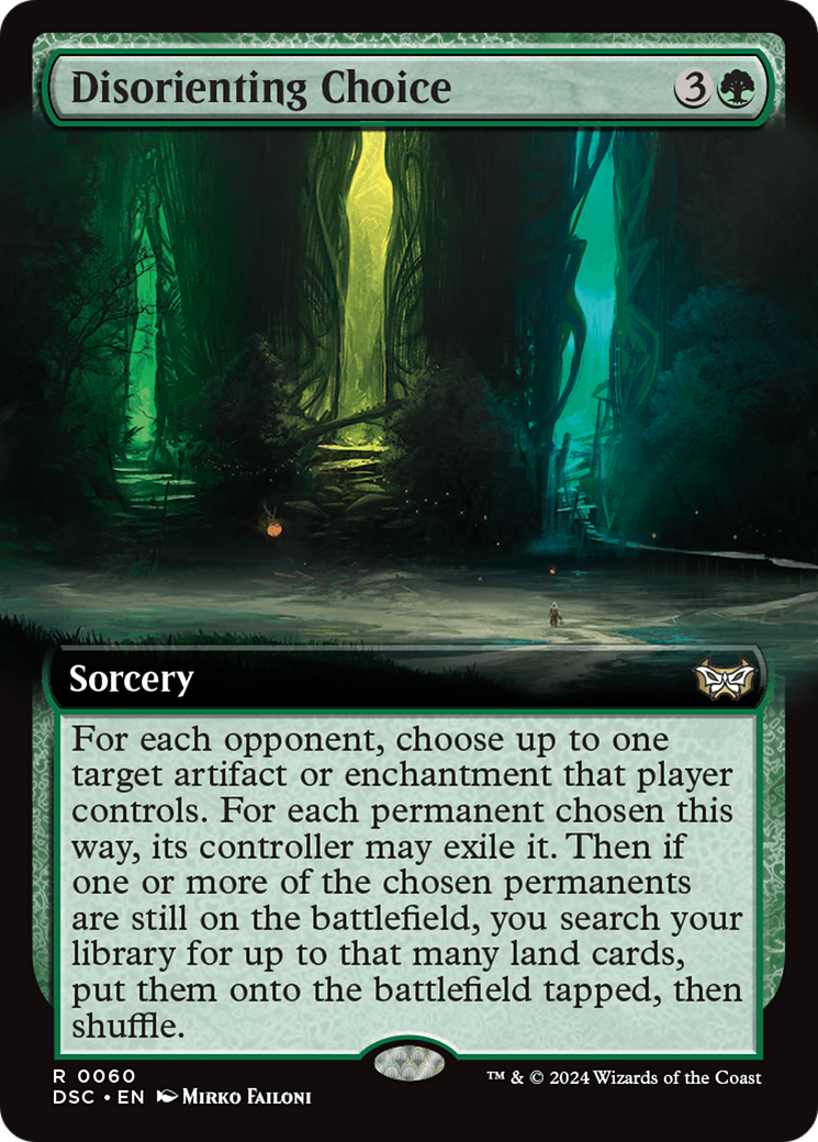 Disorienting Choice (Extended Art) [Duskmourn: House of Horror Commander] | Webway Games