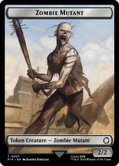 Radiation // Zombie Mutant Double-Sided Token [Fallout Tokens] | Webway Games