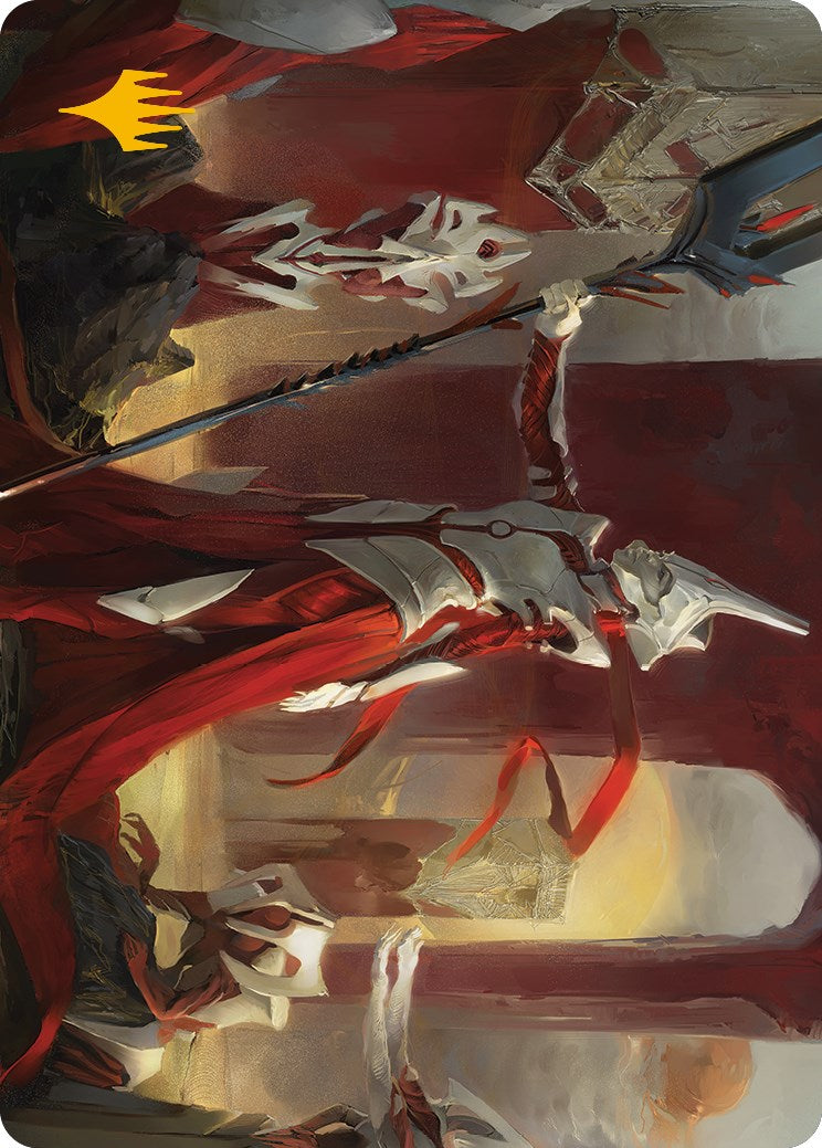 Porcelain Zealot Art Card (Gold-Stamped Signature) [Phyrexia: All Will Be One Art Series] | Webway Games