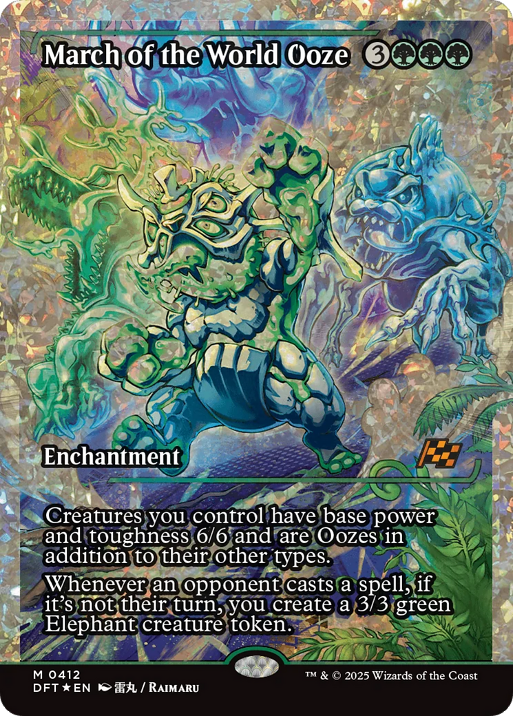 March of the World Ooze (Showcase) (Fracture Foil) [Aetherdrift] | Webway Games