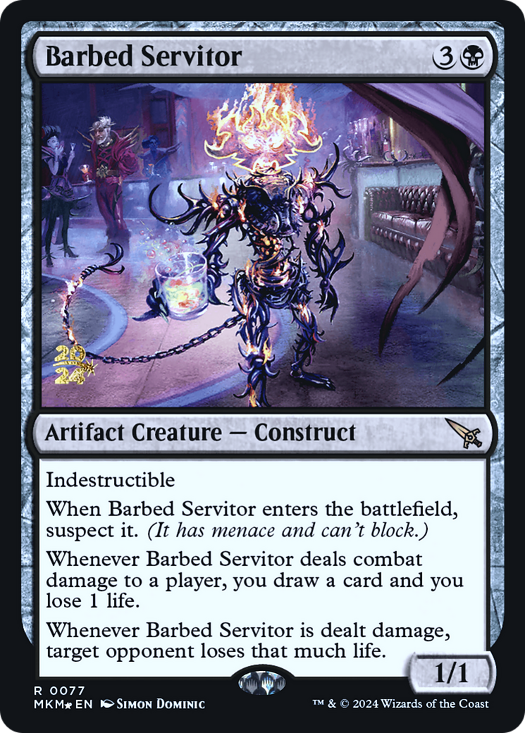 Barbed Servitor [Murders at Karlov Manor Prerelease Promos] | Webway Games