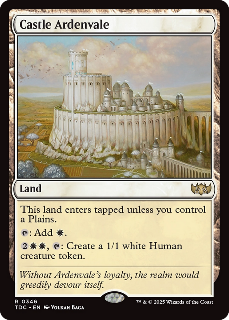 Castle Ardenvale [Tarkir: Dragonstorm Commander] | Webway Games