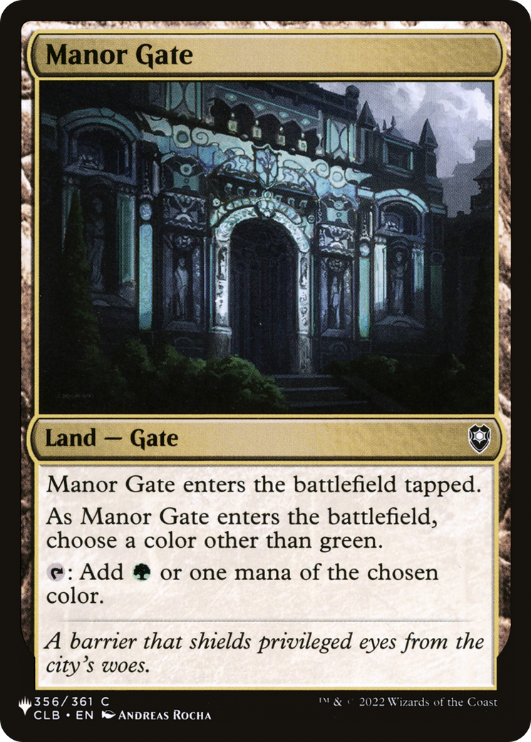 Manor Gate [The List] | Webway Games