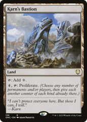 Karn's Bastion [Phyrexia: All Will Be One Commander] | Webway Games